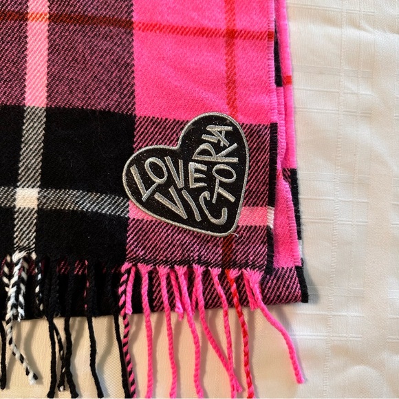 Victoria Secret Pink & Plaid Scarf - Picture 3 of 6